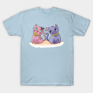 Cute cats in love T-Shirt